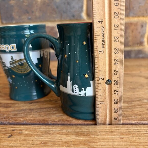 2 Düsseldorf Coffee Mugs By Mohaba GmbH + Co. KG Ceramic Winter Christmas Market - Picture 9 of 10